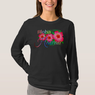 T-shirt Aloha Hawaii Fleurs des îles tropicales