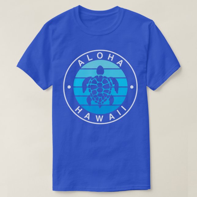 T-shirt Aloha Hawaii Hawaii HI Island Sea Turtle Océan B (Design devant)