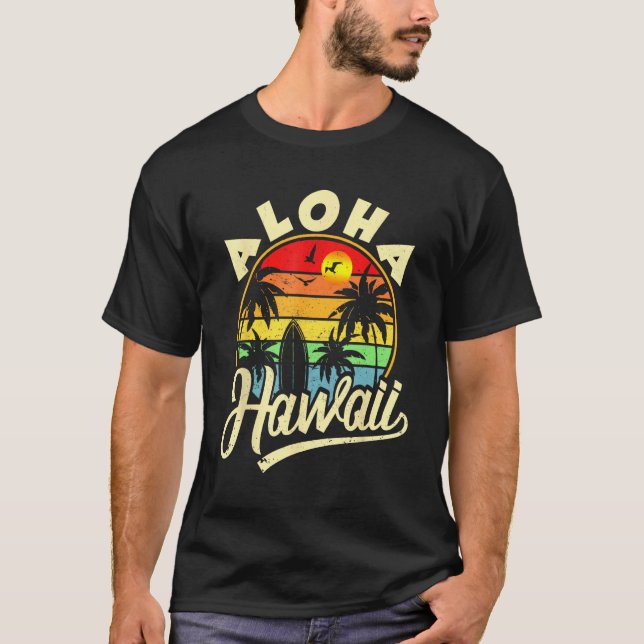 T-shirt Aloha Hawaii  Hawaiian Beach Family Vacation Summe (Devant)
