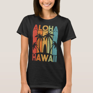 T-shirt Aloha Hawaii Île Hawaii Palm Tree Beach Sur