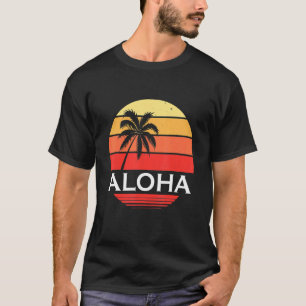 T-shirt Aloha Hawaii Tiki Retro Vintage Maui Ohana