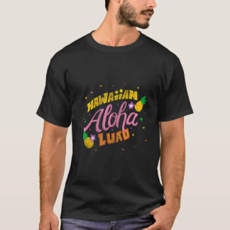 T-shirt Aloha Hawaii Tropical Island Luau Costume Party Te