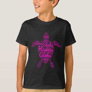 T-shirt Aloha I Love Hawaii Sea Turtles Shaka Surfing Vibe