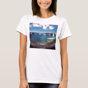T-shirt Aloha les îles d'Hawaï se tiennent barbotantes