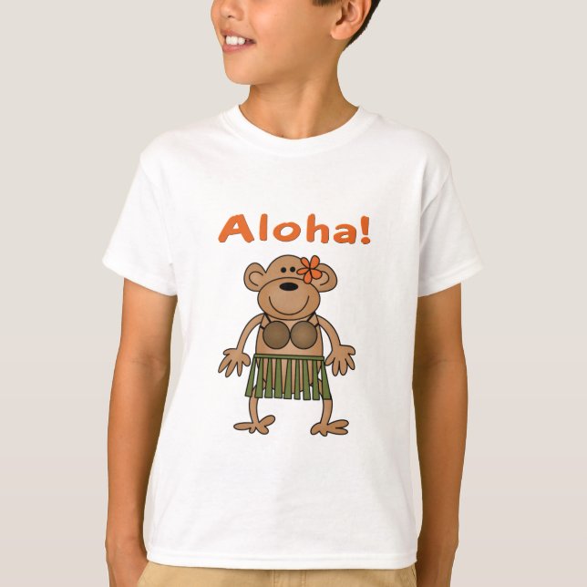 T-shirt Aloha Monkey (Devant)