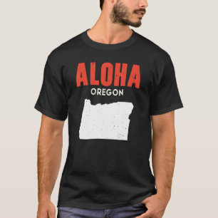 T-shirt Aloha Oregon USA State America Travel Oregonian
