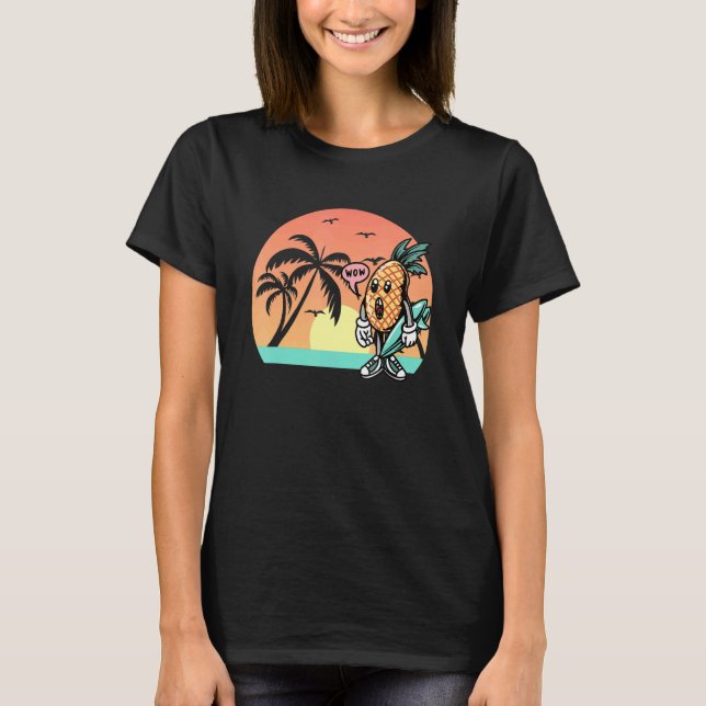T-shirt Aloha Plages Hawaiian Hawaii (Devant)