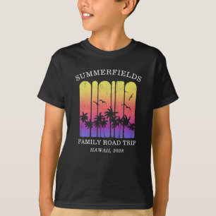 T-shirt Aloha Retro Tropical Road Trip Correspondance Fami