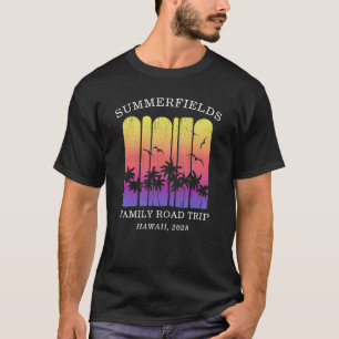 T-shirt Aloha Retro Tropical Road Trip Correspondant Famil