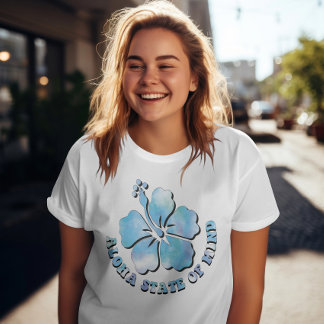 T-shirt Aloha State Of Mind, Beach Hawaii, Vacances D'Été