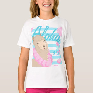 T-shirt Aloha Summer Hawaii Llama