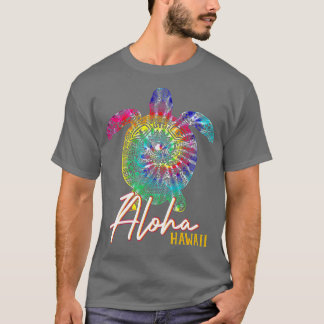 T-shirt Aloha Tie Dye Tortue de mer Hawaii Famille corresp