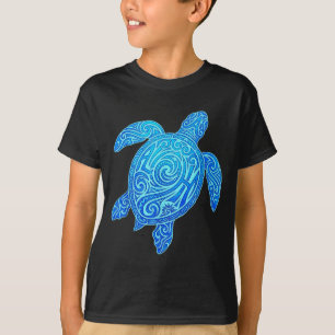 T-shirt Aloha Tortue Hawaii Tribal Hawaïen Maori Soleil Me