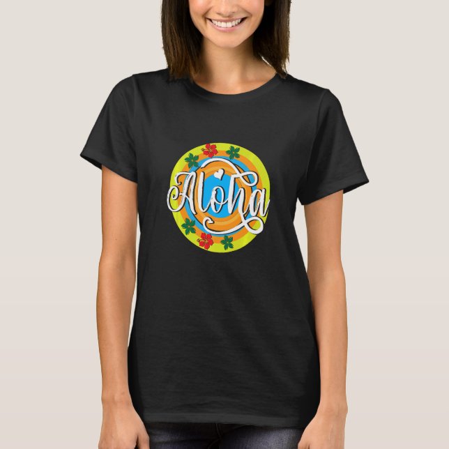 T-shirt Aloha Vacay Squad Summer Holidays Family Trip Palm (Devant)