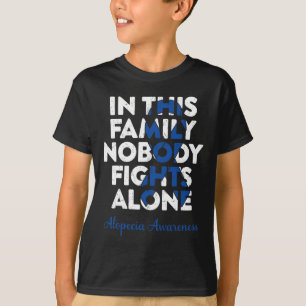 T-shirt Alopecia Areata Support Warrior Family Alopecia Aw