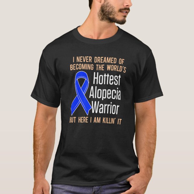 T-shirt Alopecia Aware Hair Loss Warrior Hottest Survi (Devant)