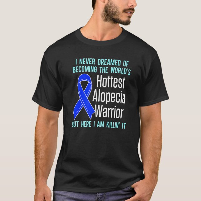 T-shirt Alopecia Aware Hair Loss Warrior Hottest Survi (Devant)
