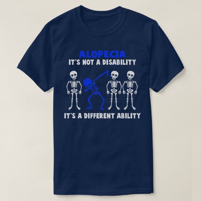T-shirt Alopecia Sensibilisation Ce N'Est Pas Un Handicap  (Design devant)