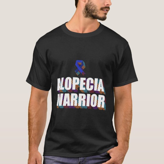 T-shirt Alopecia Sensibilisation Perte de cheveux Guerrier (Devant)