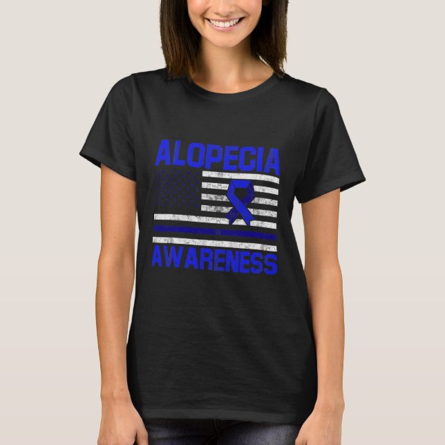 T-shirt Alopecia Sensibilisation Perte de cheveux guerrier (Devant)