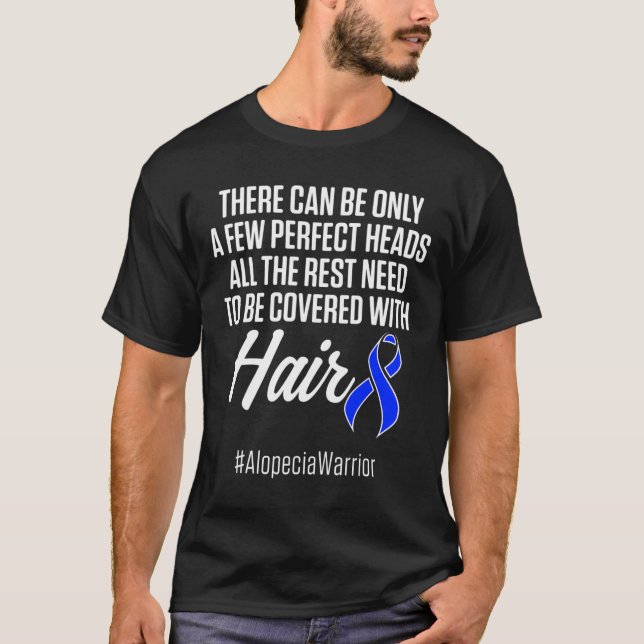 T-shirt Alopecia Sensibilisation Perte de cheveux Guerrier (Devant)