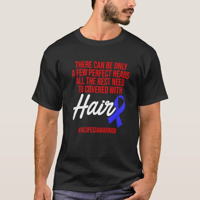 T-shirt Alopecia Sensibilisation Perte de cheveux Guerrier (Devant)