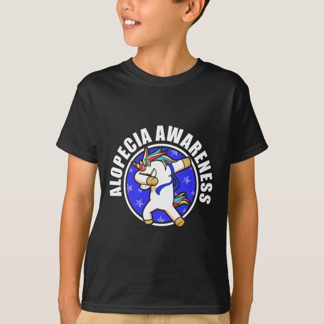 T-shirt Alopecia Sensibilisation Perte de cheveux Guerrier (Devant)