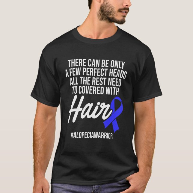 T-shirt Alopecia Sensibilisation Perte de cheveux Guerrier (Devant)