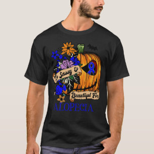 T-shirt Alopecia Sensibilisation rétro halloween citrouill