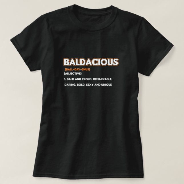 T-shirt Alopécie Baldace Cadeau (Design devant)