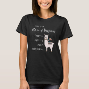 T-shirt Alpaca Happiness Wish Cute Llama Love Pun Citation
