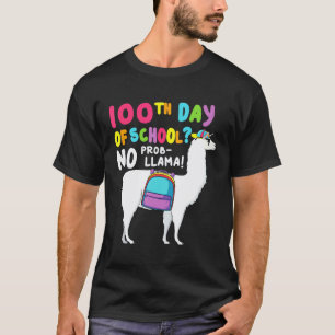 T-shirt Alpaca Lama Pas De ProbLama 100ème Jour D'École