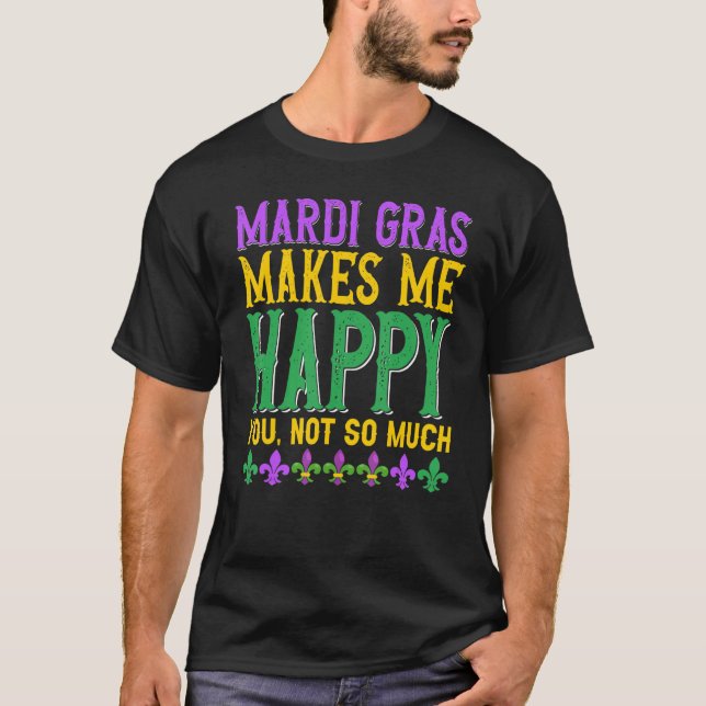 T-shirt Alpaca Llama Mardi Animal Nola Mardi Gras Party Pa (Devant)