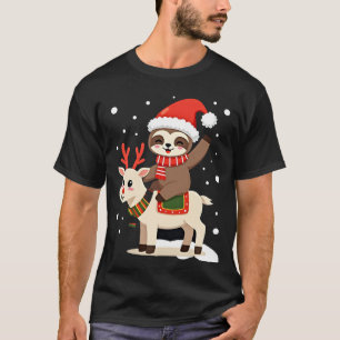 T-shirt Alpaca Paresseux Noël (3)