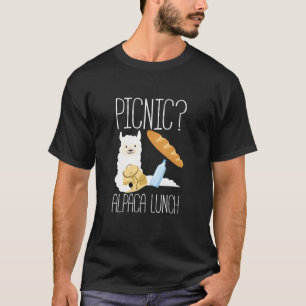 T-shirt Alpaca Pique-Nique Alpaca Déjeuner Dit Pique-Nique