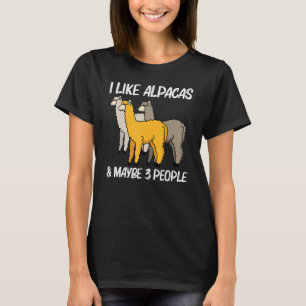 T-shirt Alpaca Pour Hommes Femmes Camélid Mammifère Animal