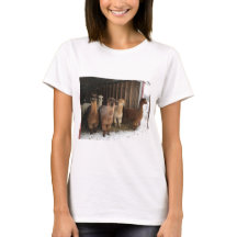 T-Shirt - Alpacas in the Snow