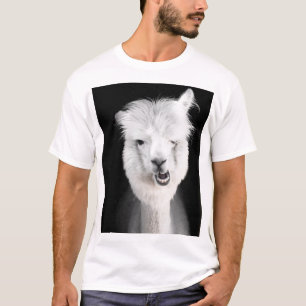 T-shirt Alpacka, Alpaka blanche drôle