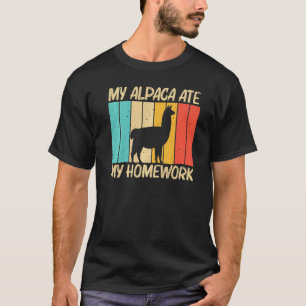 T-shirt Alpaga Cool Pour Enfants Garçons Animal Péruvien A