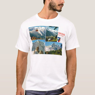 T-shirt Alpes français vintages, Chamonix Mt Blanc