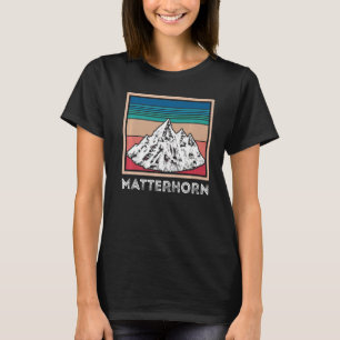 T-shirt Alpes Matterhorn Suisse Souvenir Ski Zermatt S