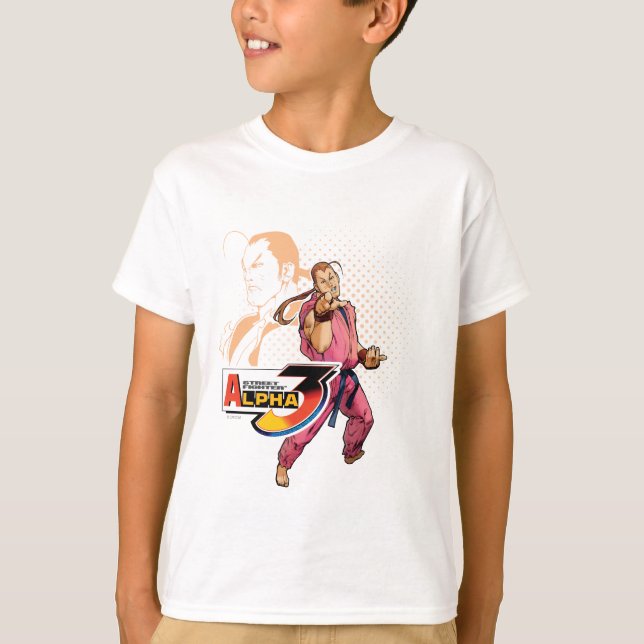 T-shirt Alpha 3 Dan de Street Fighter (Devant)
