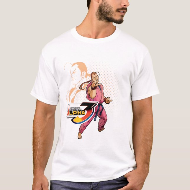 T-shirt Alpha 3 Dan de Street Fighter (Devant)
