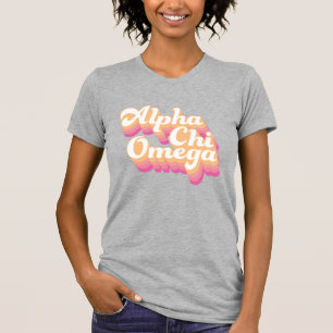 T-shirt Alpha Chi Omega Script Super