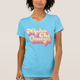 T-shirt Alpha Chi Omega Script Super