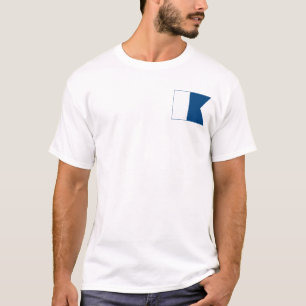 T-shirt "Alpha drapeau - chemises de Divemaster"
