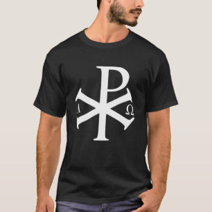 T-shirt Alpha Omega Chi Rho, chrétien byzantin Jésus Chri