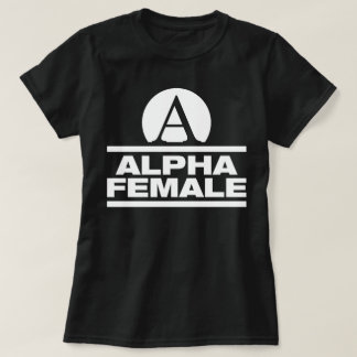 T-shirt Alpha pièce en t femelle de slogan de forme