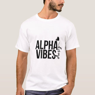 T-shirt Alpha Vibes #mansbasictshirt