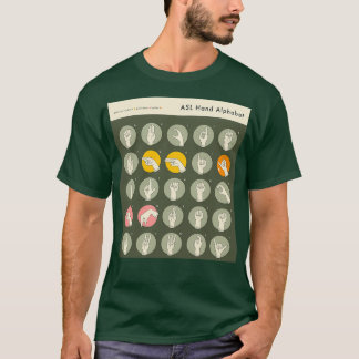 T-SHIRT ALPHABE DE LA MAIN ASL